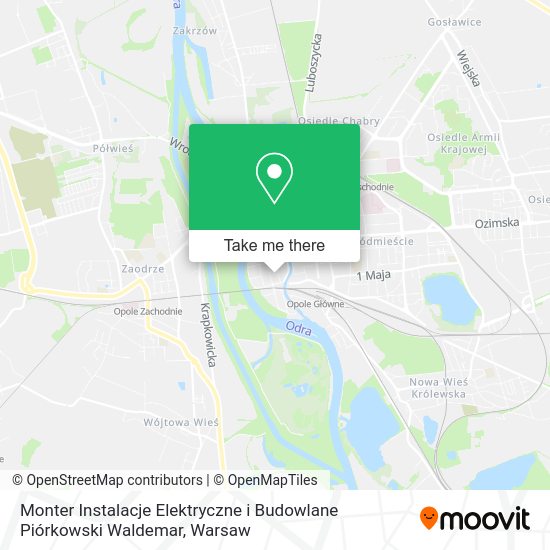 Monter Instalacje Elektryczne i Budowlane Piórkowski Waldemar map