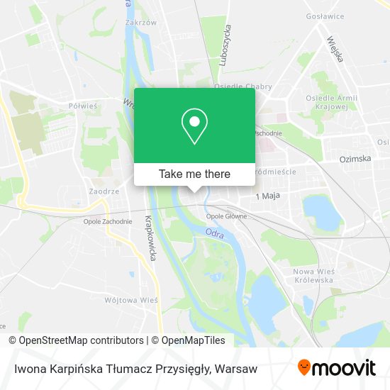 Iwona Karpińska Tłumacz Przysięgły map