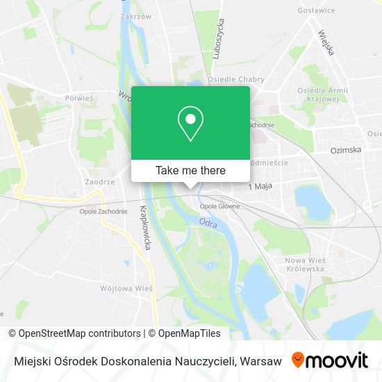 Miejski Ośrodek Doskonalenia Nauczycieli map