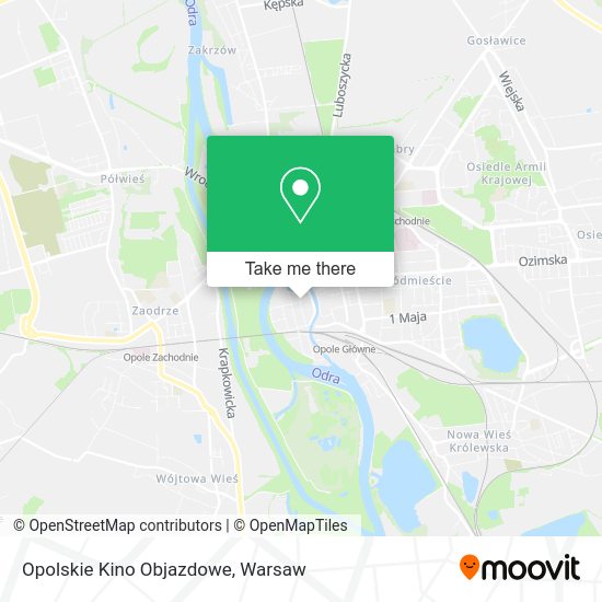 Opolskie Kino Objazdowe map