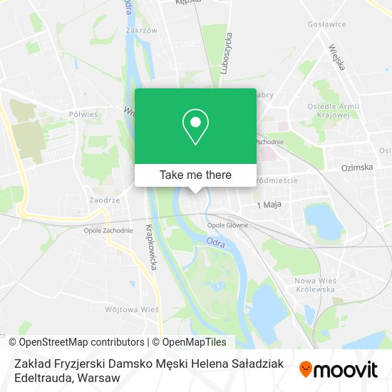 Zakład Fryzjerski Damsko Męski Helena Saładziak Edeltrauda map