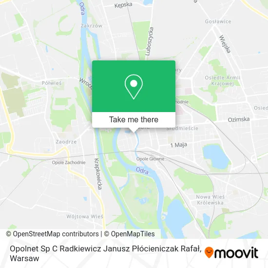 Карта Opolnet Sp C Radkiewicz Janusz Płócieniczak Rafał