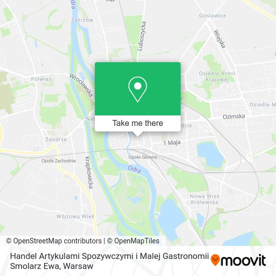 Handel Artykulami Spozywczymi i Malej Gastronomii Smolarz Ewa map