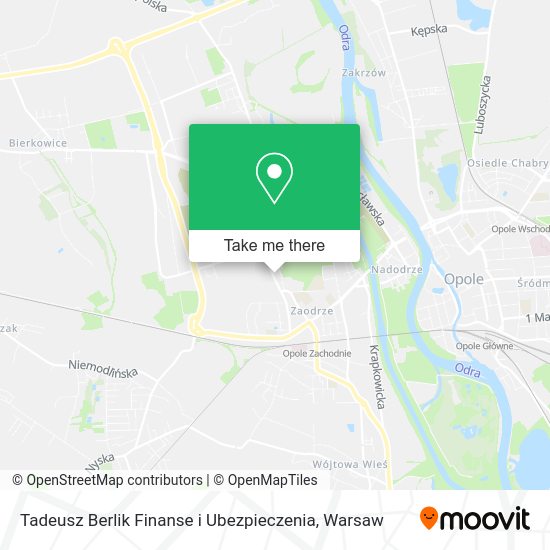 Tadeusz Berlik Finanse i Ubezpieczenia map