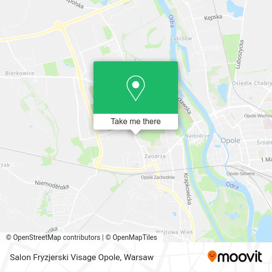 Карта Salon Fryzjerski Visage Opole