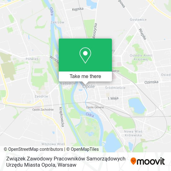 Związek Zawodowy Pracowników Samorządowych Urzędu Miasta Opola map