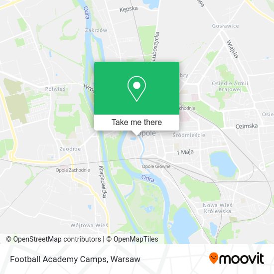 Football Academy Camps map