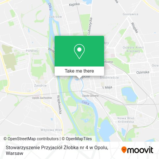 Карта Stowarzyszenie Przyjaciół Żłobka nr 4 w Opolu