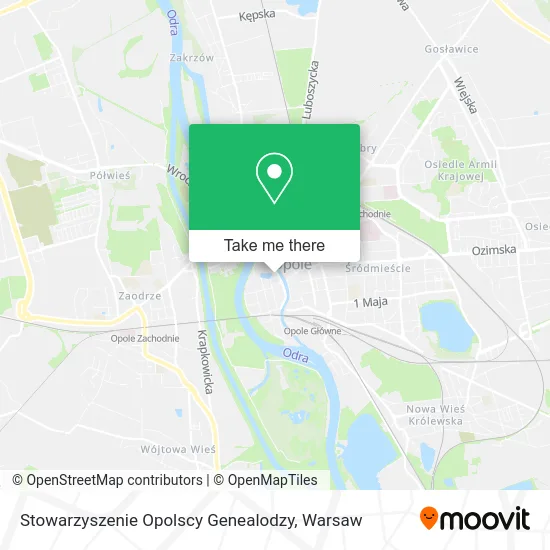 Карта Stowarzyszenie Opolscy Genealodzy