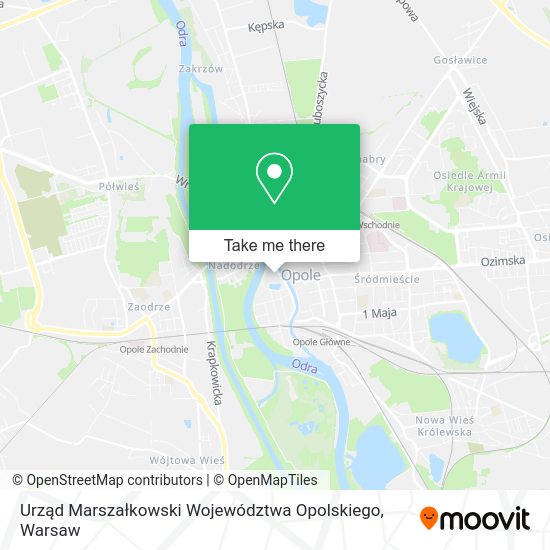 Urząd Marszałkowski Województwa Opolskiego map