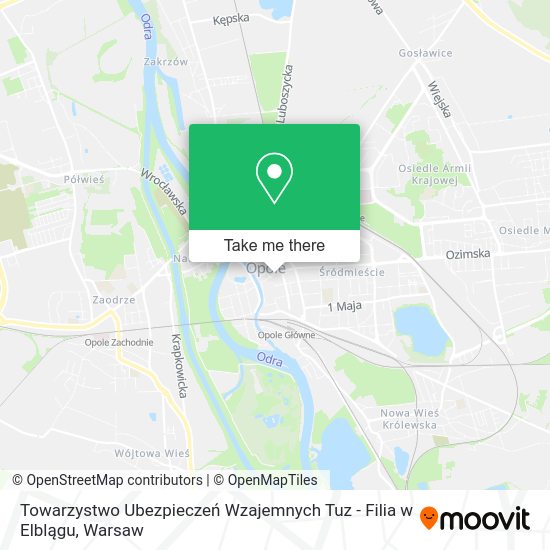 Towarzystwo Ubezpieczeń Wzajemnych Tuz - Filia w Elblągu map