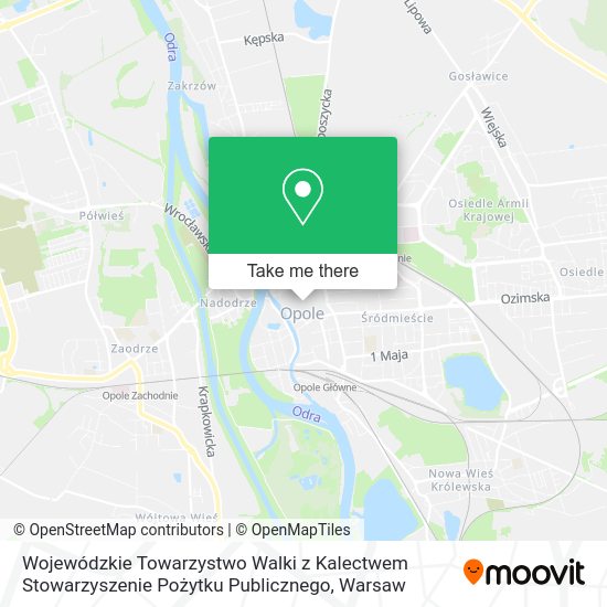 Wojewódzkie Towarzystwo Walki z Kalectwem Stowarzyszenie Pożytku Publicznego map