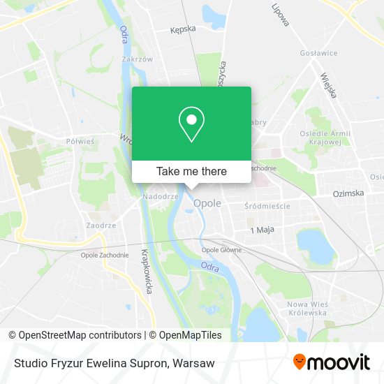 Studio Fryzur Ewelina Supron map