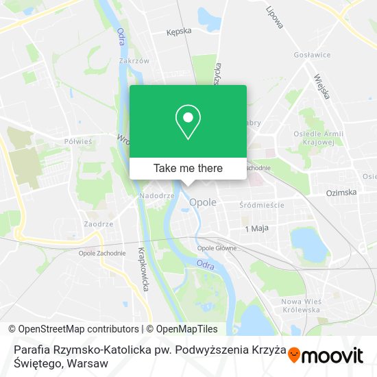 Карта Parafia Rzymsko-Katolicka pw. Podwyższenia Krzyża Świętego