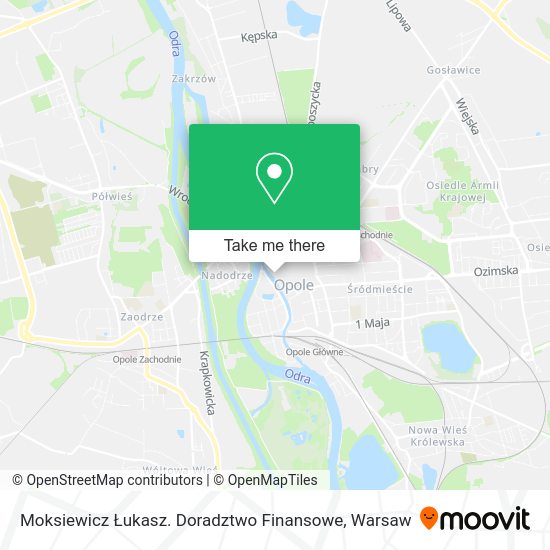 Moksiewicz Łukasz. Doradztwo Finansowe map