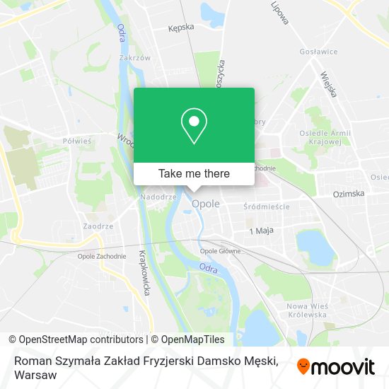 Roman Szymała Zakład Fryzjerski Damsko Męski map