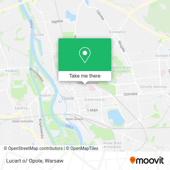 Lucart o/ Opole map