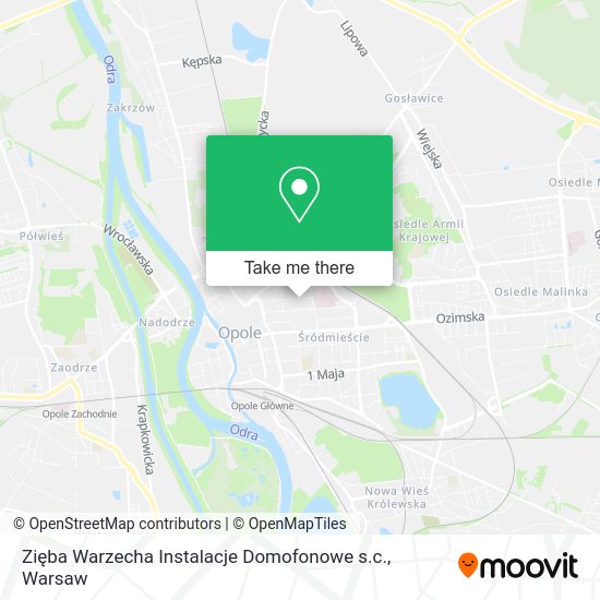 Карта Zięba Warzecha Instalacje Domofonowe s.c.