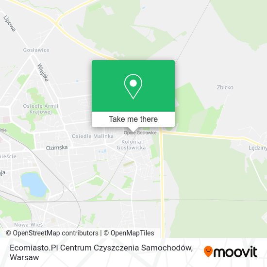 Карта Ecomiasto.Pl Centrum Czyszczenia Samochodów