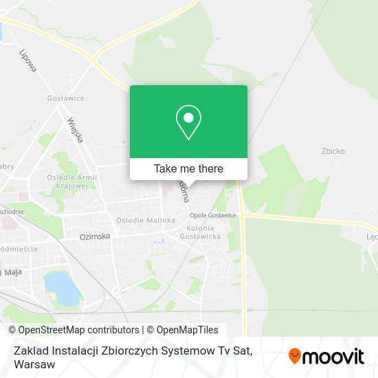 Карта Zaklad Instalacji Zbiorczych Systemow Tv Sat