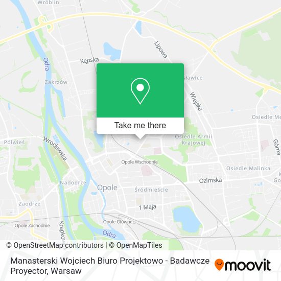 Manasterski Wojciech Biuro Projektowo - Badawcze Proyector map