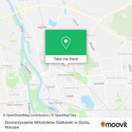 Карта Stowarzyszenie Miłośników Siatkówki w Opolu