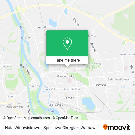 Hala Widowiskowo - Sportowa Okręglak map