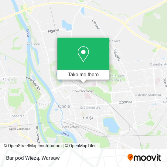 Bar pod Wieżą map