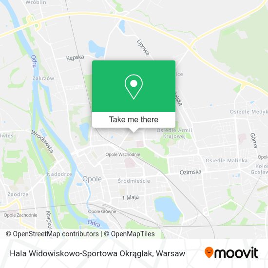 Карта Hala Widowiskowo-Sportowa Okrąglak