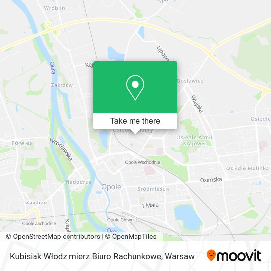 Kubisiak Włodzimierz Biuro Rachunkowe map