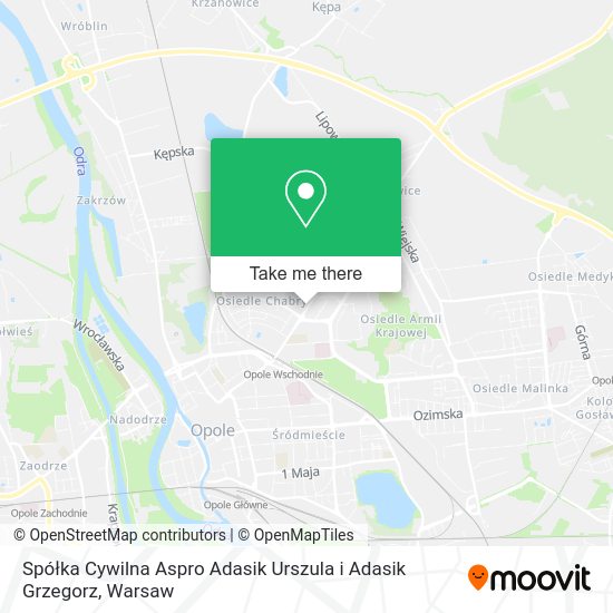 Spółka Cywilna Aspro Adasik Urszula i Adasik Grzegorz map