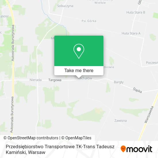 Карта Przedsiębiorstwo Transportowe TK-Trans Tadeusz Kamiński