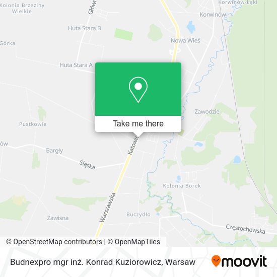 Budnexpro mgr inż. Konrad Kuziorowicz map