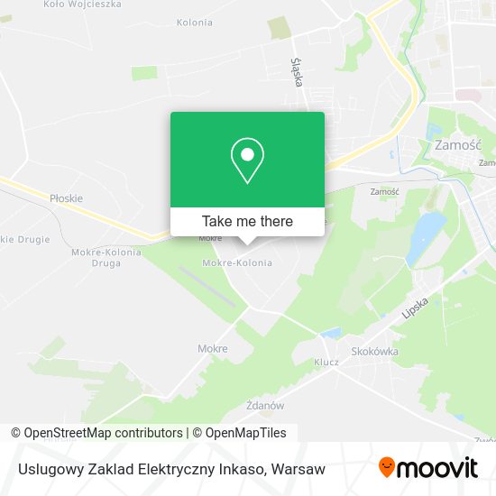 Uslugowy Zaklad Elektryczny Inkaso map