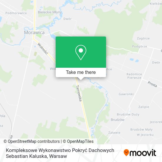 Kompleksowe Wykonawstwo Pokryć Dachowych Sebastian Kaluska map