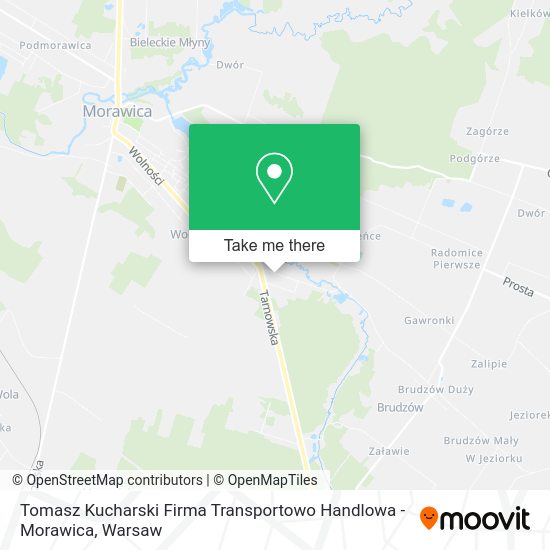 Tomasz Kucharski Firma Transportowo Handlowa - Morawica map