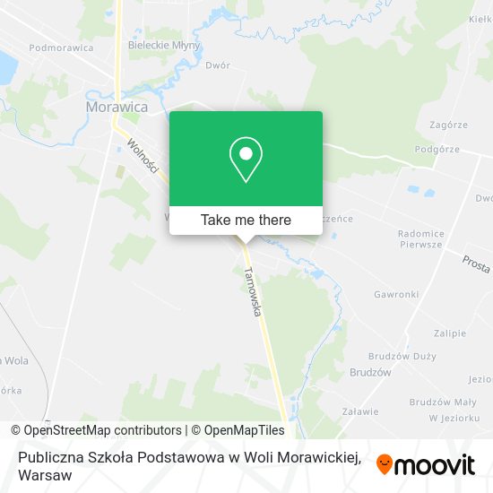 Publiczna Szkoła Podstawowa w Woli Morawickiej map