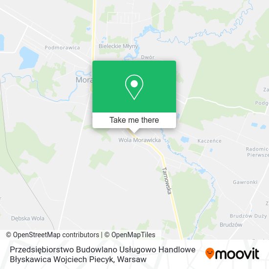 Przedsiębiorstwo Budowlano Usługowo Handlowe Błyskawica Wojciech Piecyk map