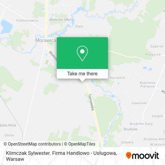 Klimczak Sylwester. Firma Handlowo - Usługowa map