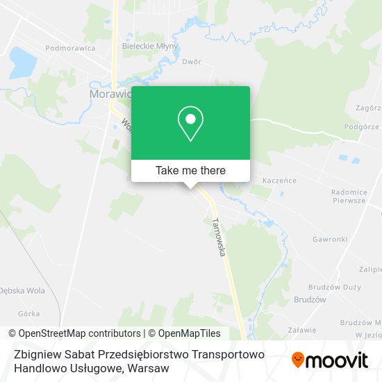 Zbigniew Sabat Przedsiębiorstwo Transportowo Handlowo Usługowe map