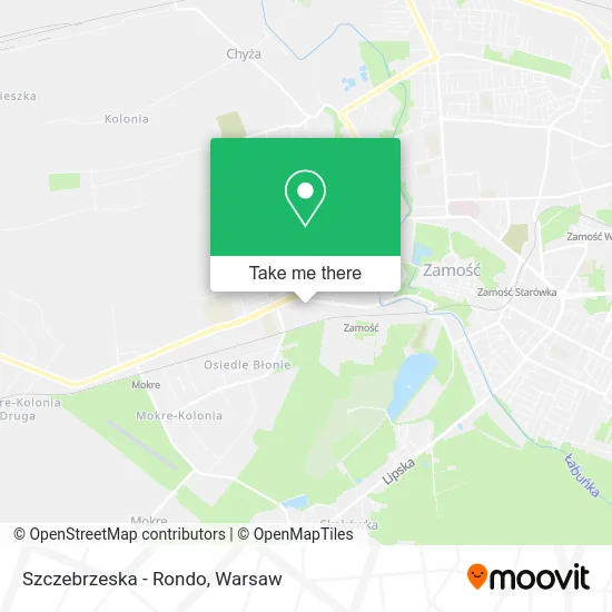 Карта Szczebrzeska - Rondo