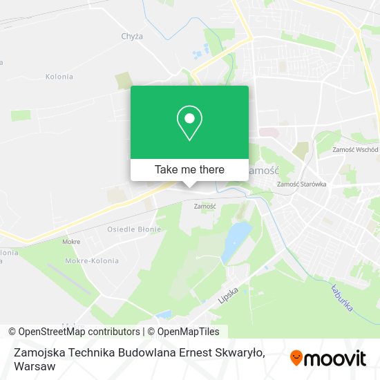 Zamojska Technika Budowlana Ernest Skwaryło map