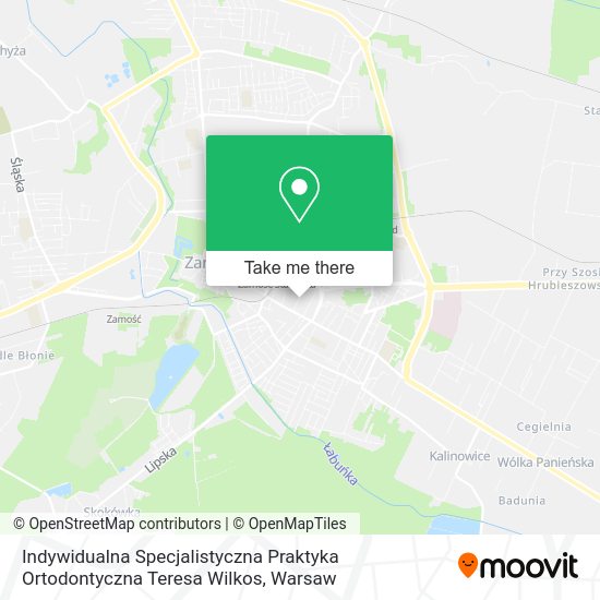 Indywidualna Specjalistyczna Praktyka Ortodontyczna Teresa Wilkos map