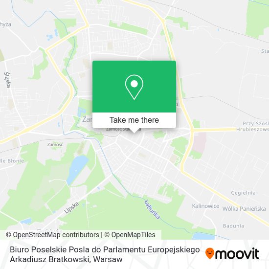 Biuro Poselskie Posla do Parlamentu Europejskiego Arkadiusz Bratkowski map