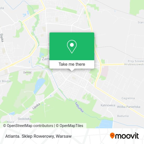 Atlanta. Sklep Rowerowy map