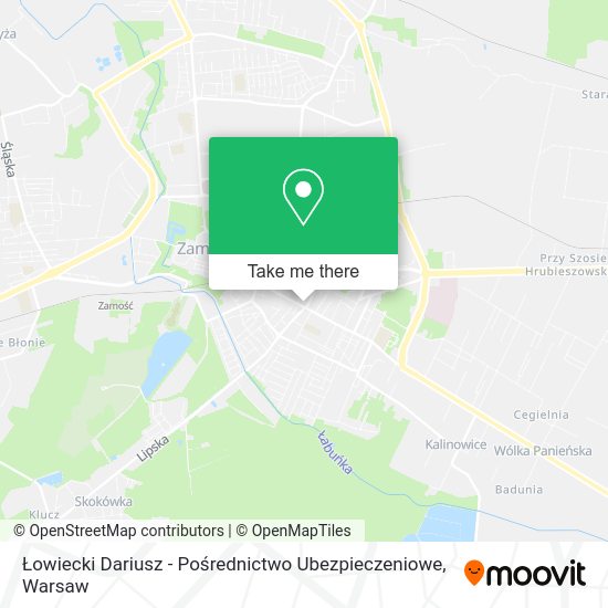 Łowiecki Dariusz - Pośrednictwo Ubezpieczeniowe map