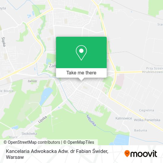 Kancelaria Adwokacka Adw. dr Fabian Świder map