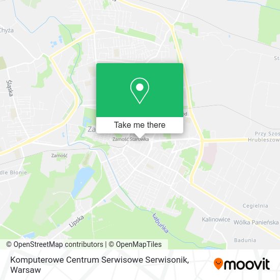 Komputerowe Centrum Serwisowe Serwisonik map