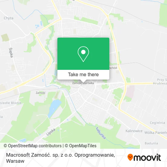 Карта Macrosoft Zamość. sp. z o.o. Oprogramowanie