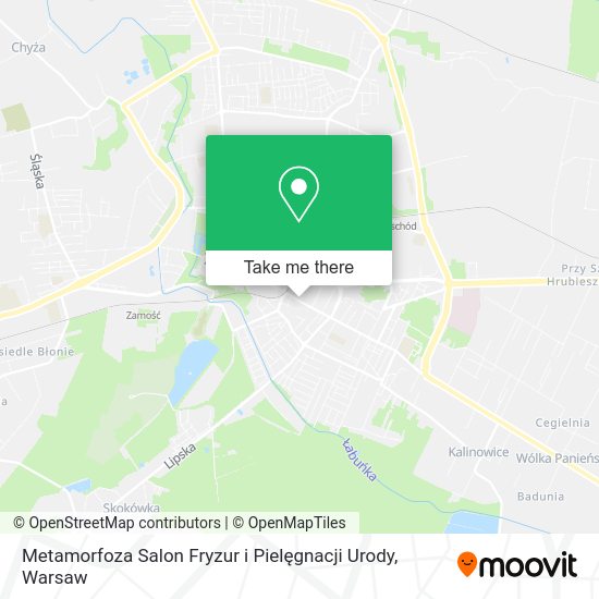 Metamorfoza Salon Fryzur i Pielęgnacji Urody map